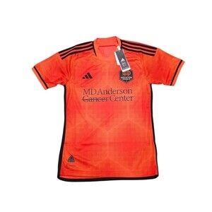 Adidas Houston Dynamo 23/24 Authentic Home Mens Jersey Sz Small Orange HI1887